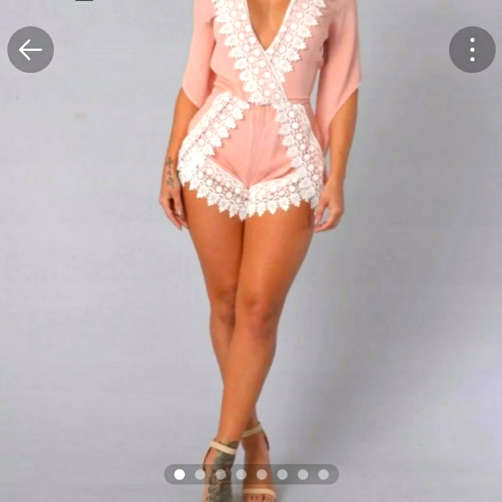 NWOT Revamped Lace romper